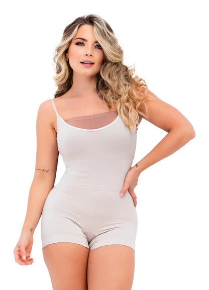 Faja Tejida Pierna Corta con Tiras