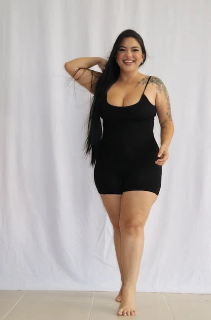 Faja Tejida Pierna Corta con Tiras
