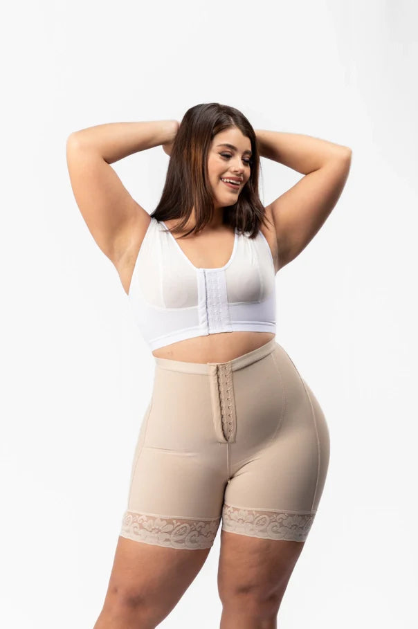 Short con Broche Tiro Alto - Cautivadoras