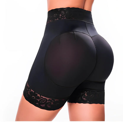 Short de Licra Tiro Alto Levanta Cola Control de Abdomen - Cautivadoras